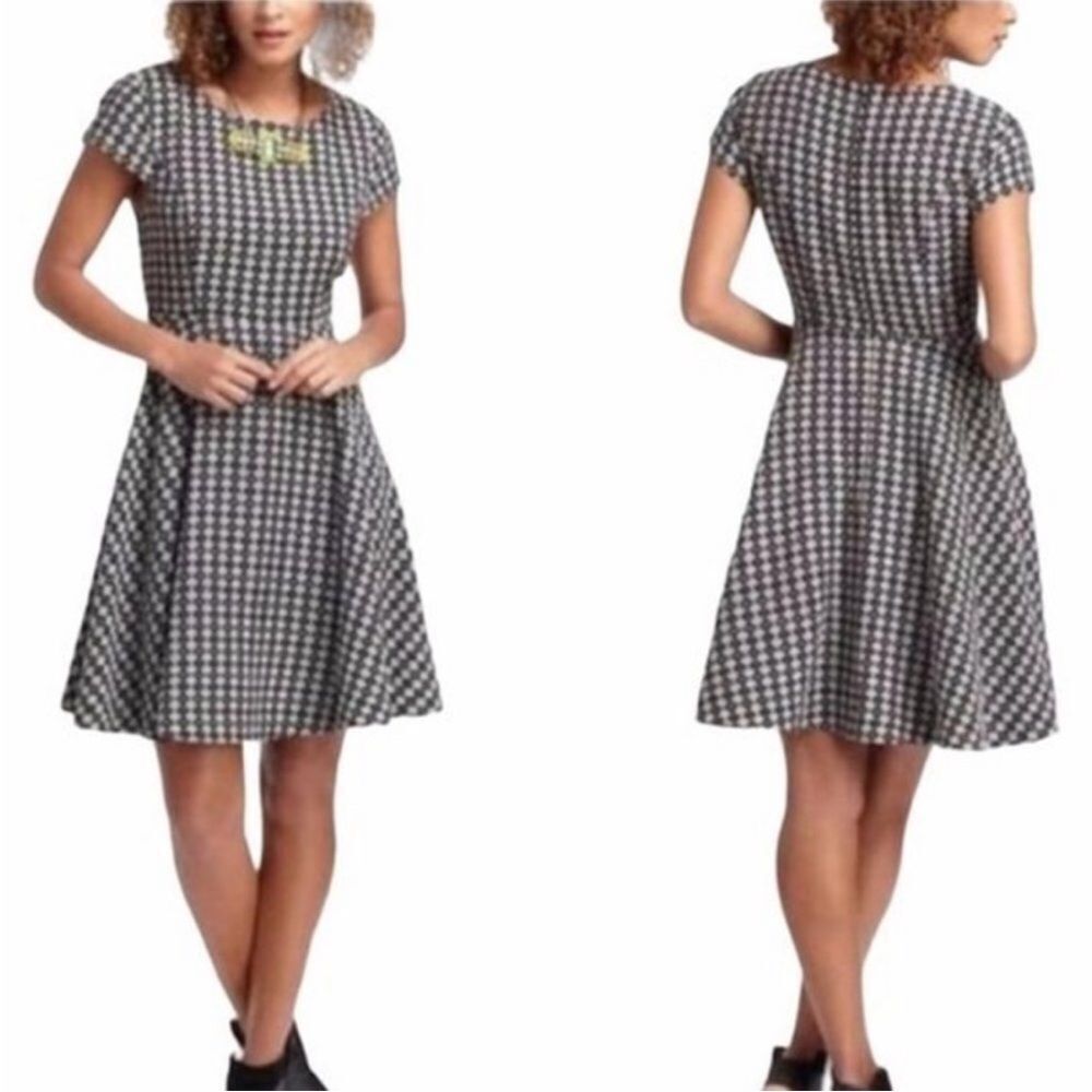 Anthropologie Black and White Dress